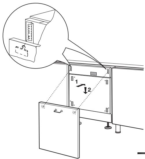 SMEG STA8743U - Procedure for mounting the door panel (models sta\_4645/sta\_8743) - 5