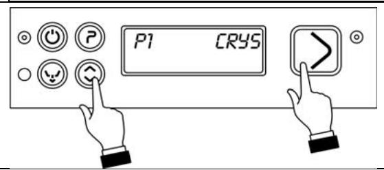 SMEG CW521D - Selecting the crys“glassware” function (available in P1-P2) - 1