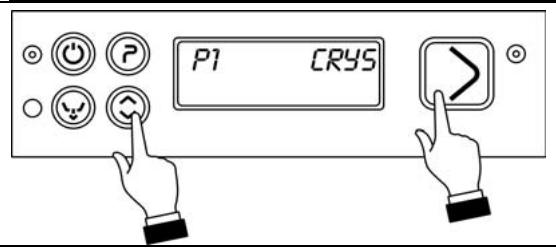 SMEG CWG420D - Selecting the crys"glassware" function (available in P1-P2) - 1