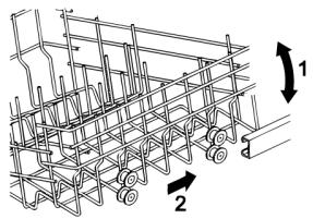 SMEG STA643DD - ADJUSTING THE UPPER BASKET - 2