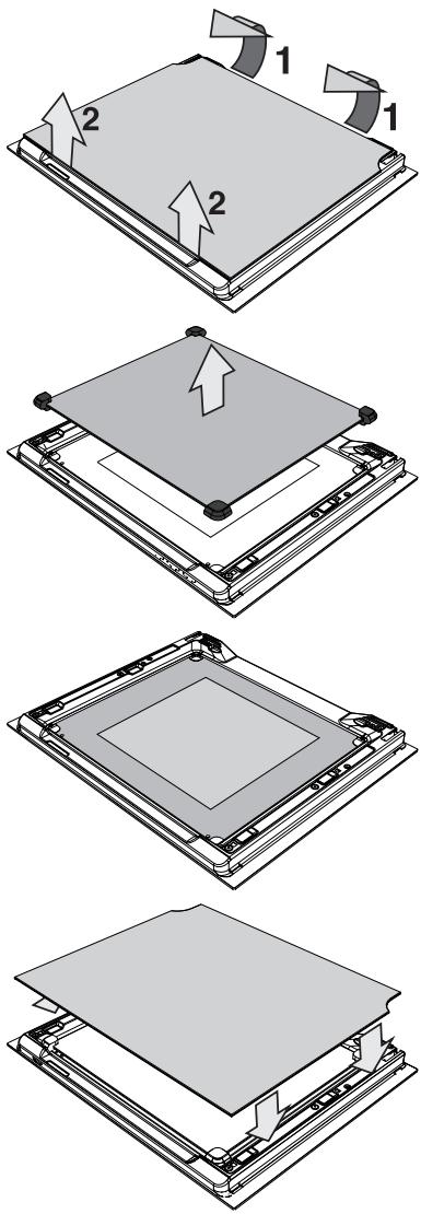 SMEG GM93X9 - Replacing the glass panels: - 1