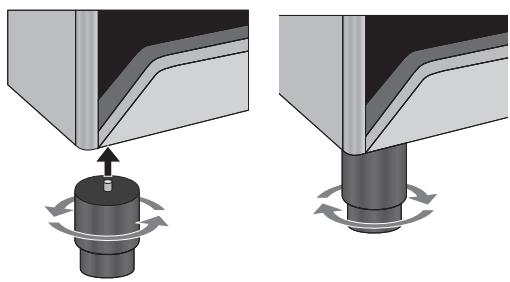 SMEG GM93X9 - Positioning and levelling the appliance - 1
