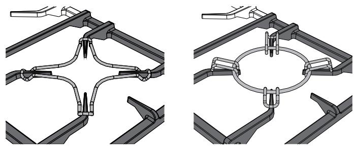 SMEG GM93X9 - Using the reduction pan stands - 1