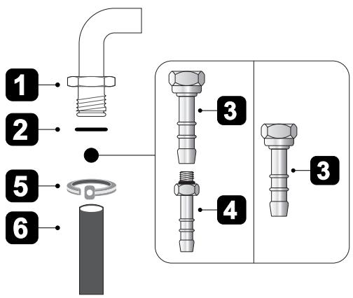 SMEG GM93X9 - Connection with a rubber hose - 7