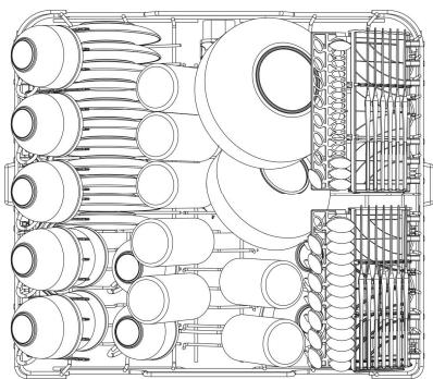SMEG LSA6439AX2 - Esempi di caricamento per sporco intensivo - 2