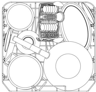 SMEG LSA6439AX2 - Esempi di caricamento per sporco intensivo - 1