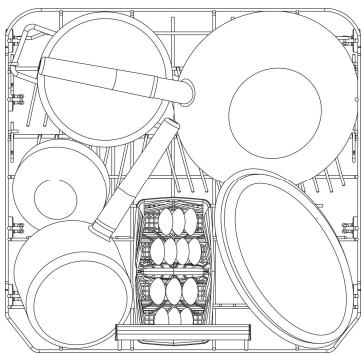 SMEG LSA6439AX2 - Esempi di caricamento per sporco intensivo - 6