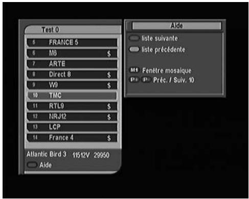 METRONIC TERBOX FRANSAT - D - Gérer des listes de chaînes - 1