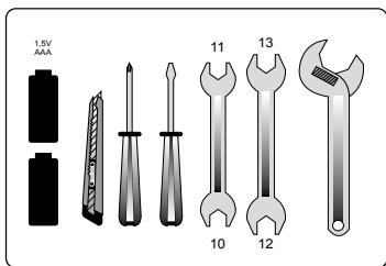 METRONIC TERBOX FRANSAT - B - Eléments et outils nécessaires : - 1