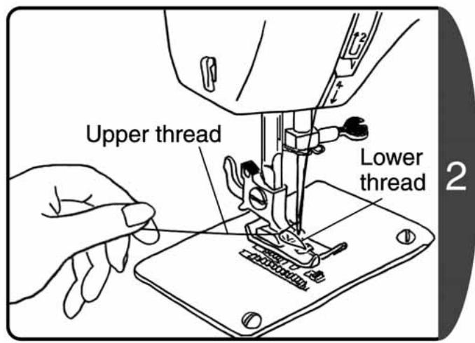 TOYOTA ESM21 - Pulling up the lower thread - 3