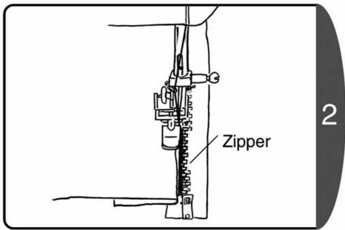 TOYOTA RS - ☆ Sewing the left side of the zipper ☆ - 3
