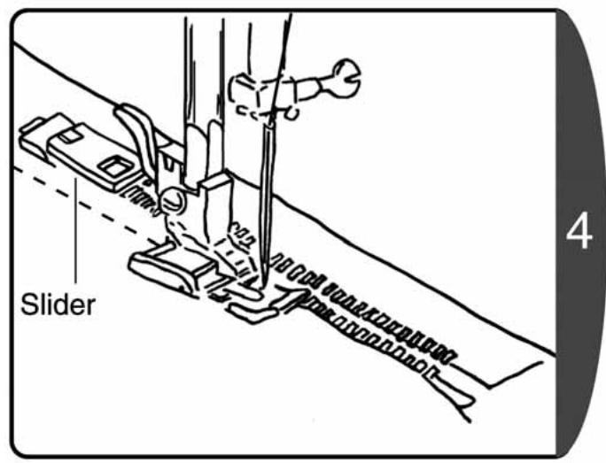TOYOTA RS2000A - Sewing the left side of the zipper - 6