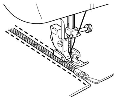 TOYOTA SPB15 - Sewing the right side of the zipper - 1
