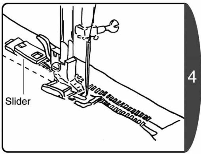TOYOTA BL16 - Sewing the left side of the zipper - 6