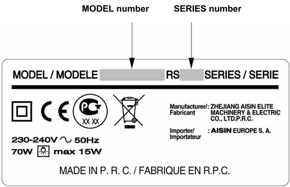 TOYOTA JEANS JSBA21 - Model label - 1