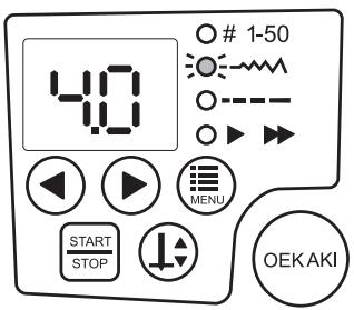 TOYOTA OEKAKI RENAISSANCE - Appuyez sur la touche de fonction Ⓔ jusqu'à ce que la LED \~\~\~ s'allume. - 1