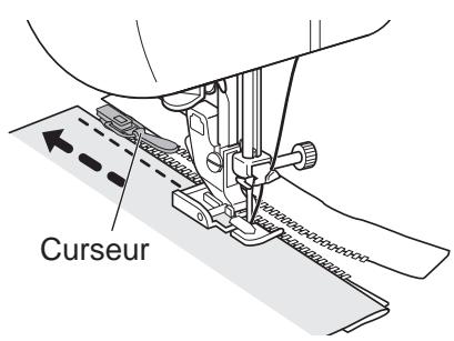 TOYOTA OEKAKI RENAISSANCE - Placez le curseur derrière le pied-de-biche, abaissez le levier, puis terminez la couture. - 1