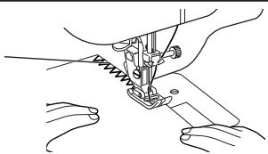 TOYOTA SUPER JEANS 26 - Change to the zigzag sewing foot or the overcasting foot. - 5