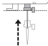 TOYOTA SUPER JEANS 26 - Turn the handwheel towards yourself until the needle is in its highest position. - 1