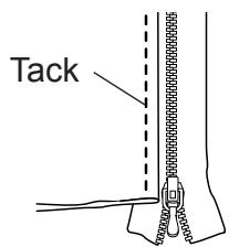 TOYOTA SUPER JEANS 26 - - Sewing the left side of the zipper - 5
