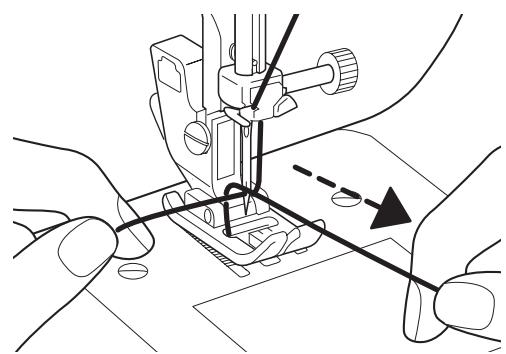 TOYOTA SUPER JEANS 26 - Pulling up the lower thread - 4