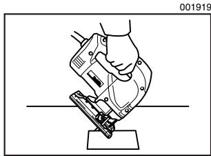 MAKITA 4340CT - B) Plunge cutting: - 1