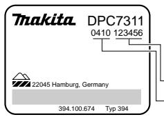 MAKITA DPC6410 - Denominación de los componentes - 1