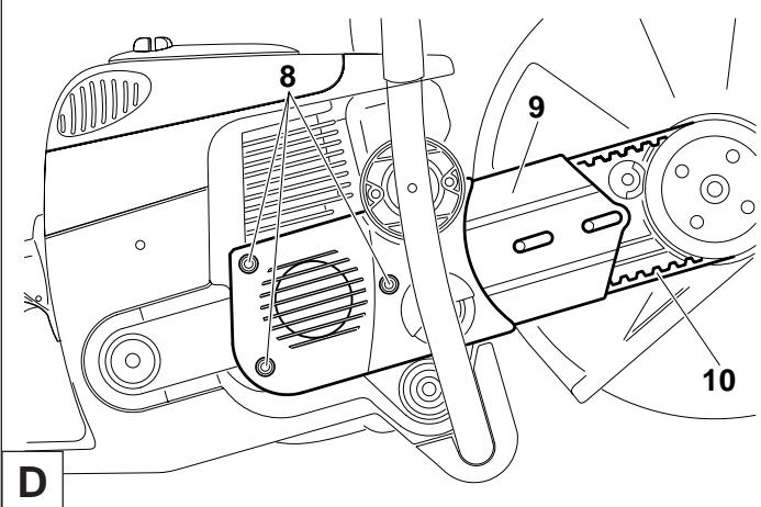 MAKITA DPC6410 - Recambio de la correa trapezoidal - 2