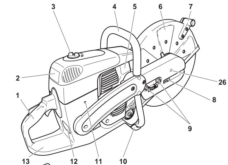 MAKITA DPC6410 - Denomination of components - 2