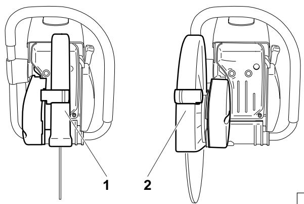 MAKITA DPC6410 - Dispositif de coupe en positon médiane / position extérieure - 1