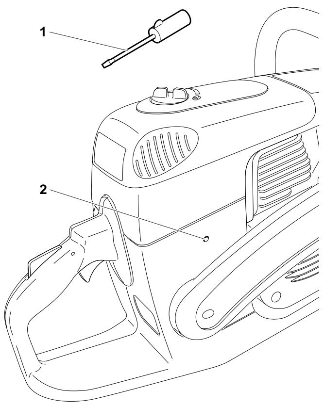 MAKITA DPC6410 - Readjust the idling speed. - 2