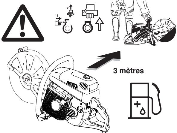 MAKITA DPC8132 - Démarrer le moteur - 6