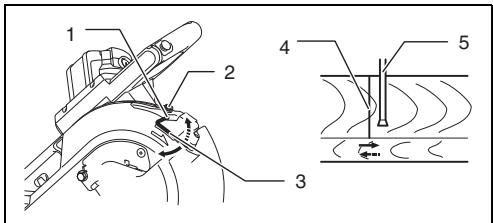 MAKITA LS1016 - Régler la ligne laser pour le côté gauche de la lame. - 1