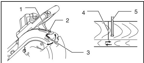 MAKITA LS1016 - Afstellen van de laserlijn aan de linkerzijde van het zaagblad - 1