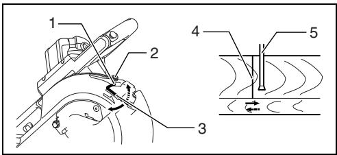 MAKITA LS1216L - Regolare la linea laser sul lato sinistro della lama. - 1