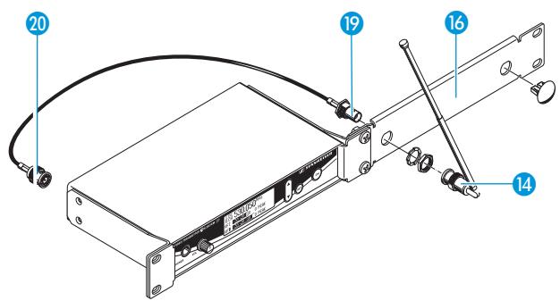 SENNHEISER EK 300 IEM G2 - 19" rack adapter and antenna mount - 5