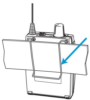 SENNHEISER EK 300 IEM G2 - Attaching the receiver to clothing - 1