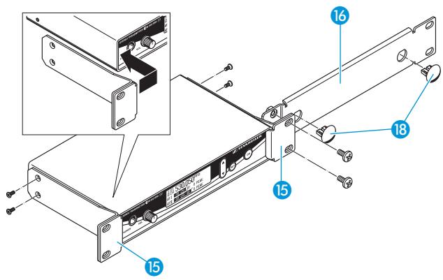 SENNHEISER EK 300 IEM G2 - 19" rack adapter and antenna mount - 4