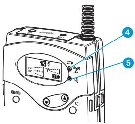 SENNHEISER MIKROPORT SYSTEM 2015 - Affichages de fonctionnement et d'état des piles - 2