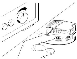 SENNHEISER RS 85 - Adjusting the volume - 1