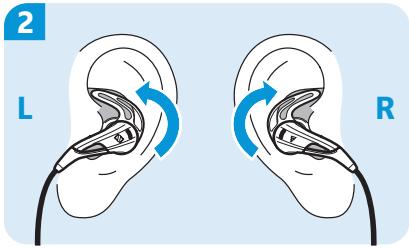SENNHEISER CX 680 SPORTS - Inserting into the ears - 2