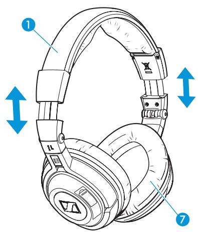 SENNHEISER MM 550 TRAVEL - Connecting the charging cable to the mains unit, to a PC or to other USB devices - 3