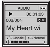 MPMAN MP-E2004 - Browsing songs while playing - 2