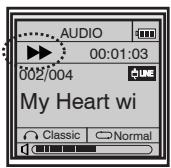 MPMAN MP-E2004 - Moving to the particular part in the same track - 1