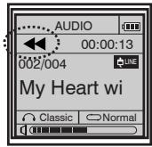 MPMAN MP-E2004 - Moving to the particular part in the same track - 2
