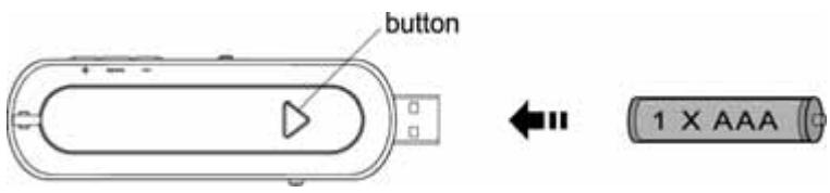 MPMAN MP-FUB32 - INSTALLING THE BATTERY - 1
