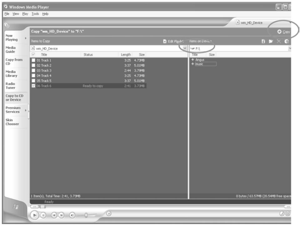 MPMAN MP-HD2 - DOWNLOADING WMA FILES WITH DRM - 5