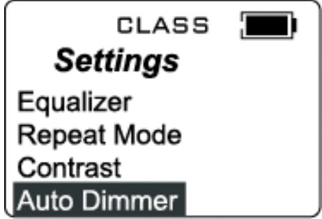 MPMAN MP-HD2 - Auto Dimmer Setting - 1
