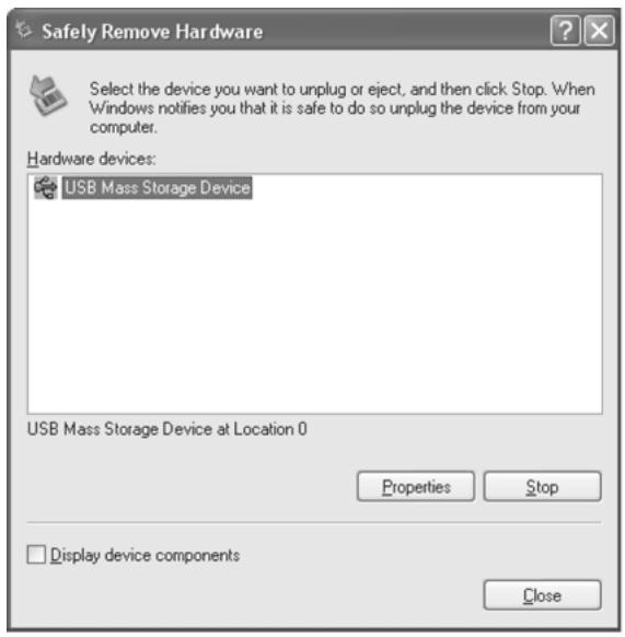 MPMAN MP-HD2 - SAFELY REMOVE HARDWARE PROCEDURE - 2