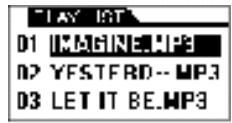 MPMAN MP-FOL6 - Play List Setting - 1